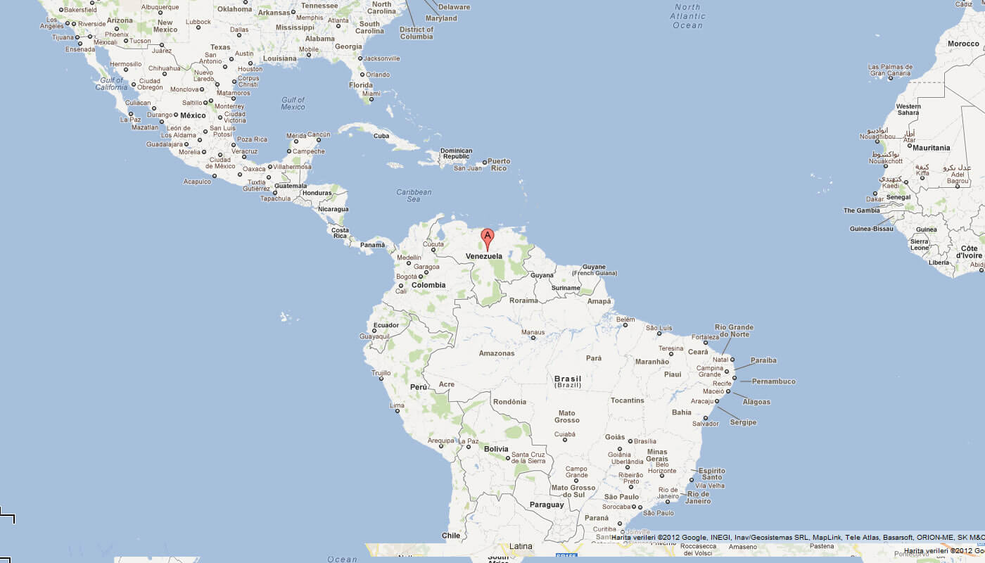 karte von venezuela sud amerika